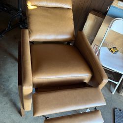 Sillón reclinable de piel