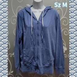 WOMENS HOODED SWEATSHIRT JACKET SIZE M (READ)
