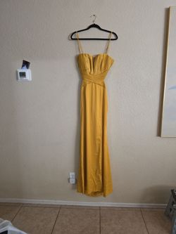 Maxi Dress,  amarillo mostaza M