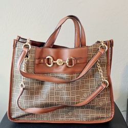 Anne Klein Woman's Monogram Purse Shoulder Handbag 
