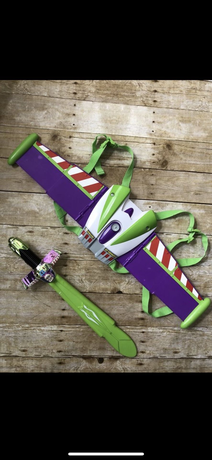 Toy Story Buzz Lightyear Costume Wing Pack + Sword