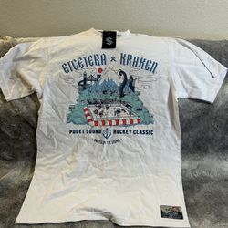 Seattle Kraken x ETC United By The Sound White T-Shirt Size Large NWT 