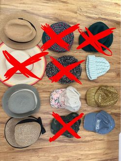 8 Hats & Beanies Bundle – Mixed Styles – Great Value : $5 for all