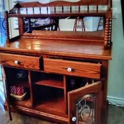 Dry Barr  Perfect Heavy Vintage  Oak Mirror  Perfect 