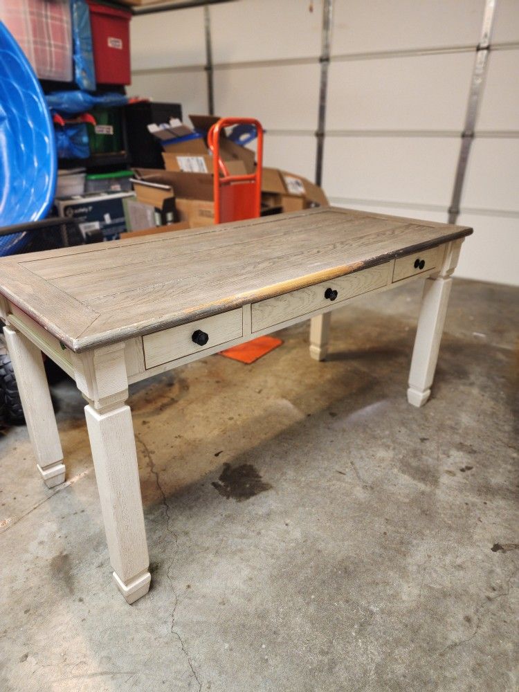 Desk And Bookshelf