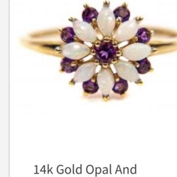 Authentic 14k Opal Ring 