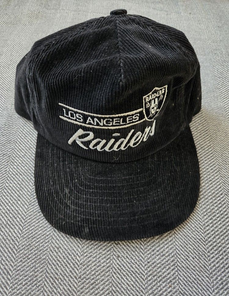 Vintage Annco Los Angeles Raiders Corduroy Snapback