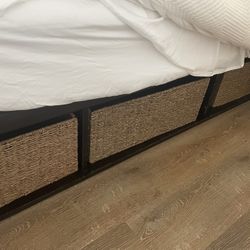 Free King Bed Frame With 6 Drawer Storage 