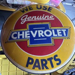 Yellow Chevrolet Bar Stool/Chair