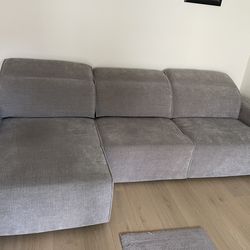 Grey sectional couch