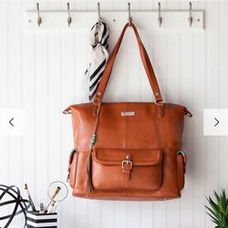 Lily Jade  Meggan Convertible Leather Diaper Tote Bag
