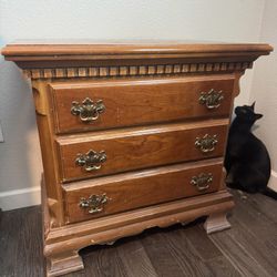 Bassett Vintage Cherry Wood Nightstand 
