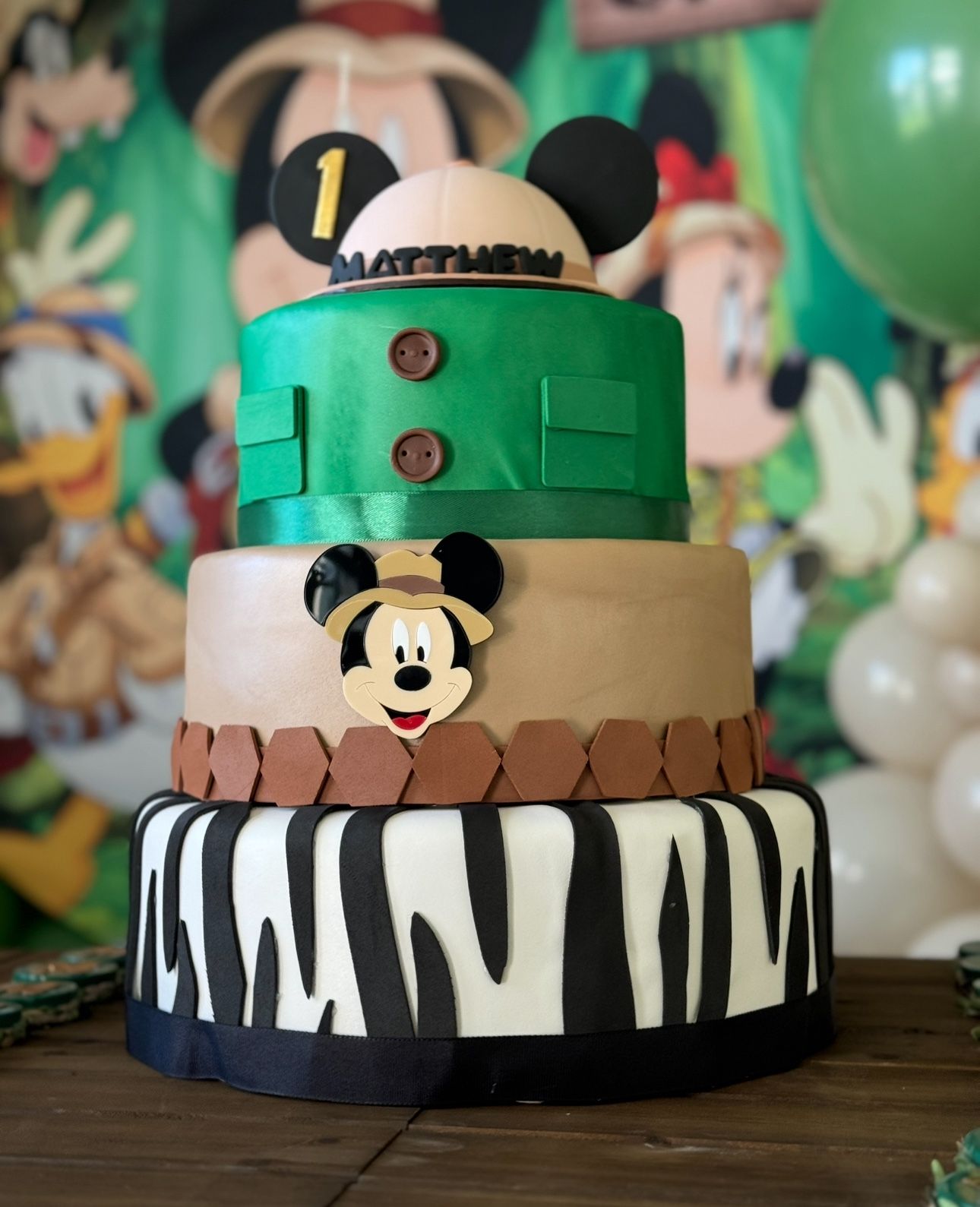 Mickey Safari Cake Fake