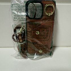 iPhone 15Pro Max Phone Case With Wallet + Strap $15