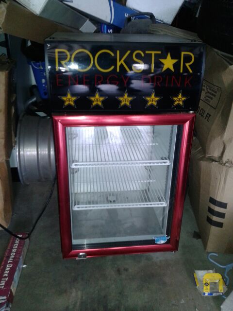 Rockstar energy drink mini fridge