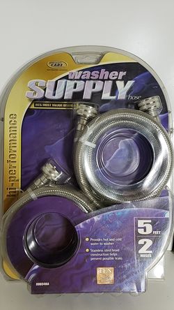Whirlpool steel washer supply line pair new