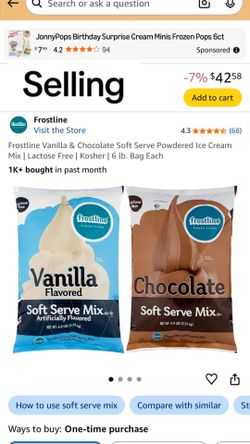 Ice cream mixture