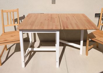 IKEA PINNTORP dining table / desk / folding table and 2 chairs