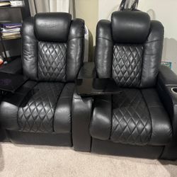 Dual Cinema Recliners Seatcraft Diamante 