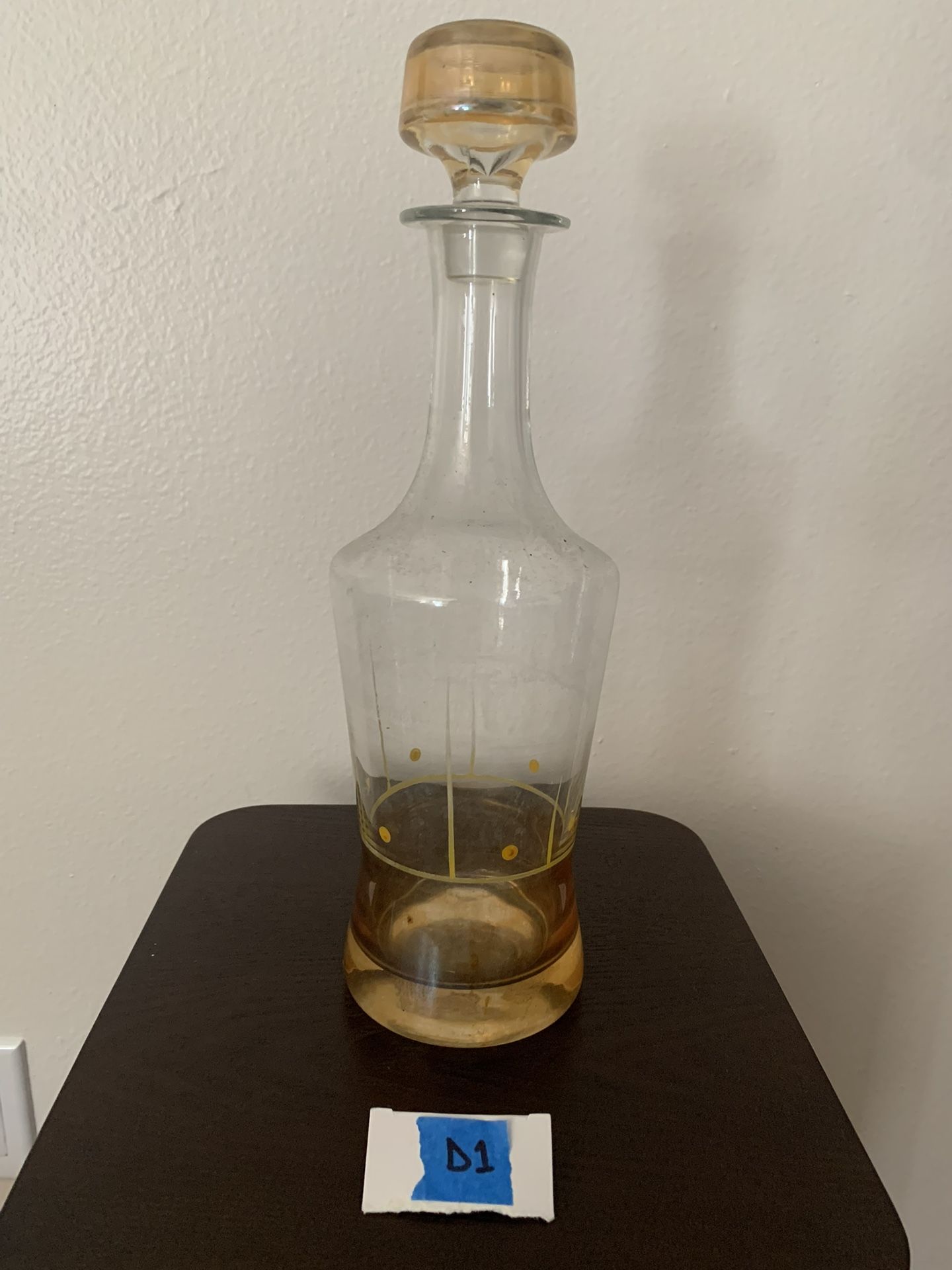 Antique Glass Whiskey Decanter