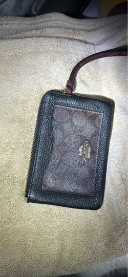 Coach Signature Wristlet Wallet