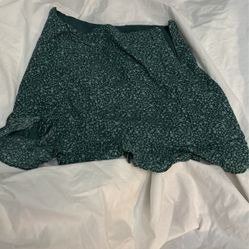 forever 21 floral green skirt