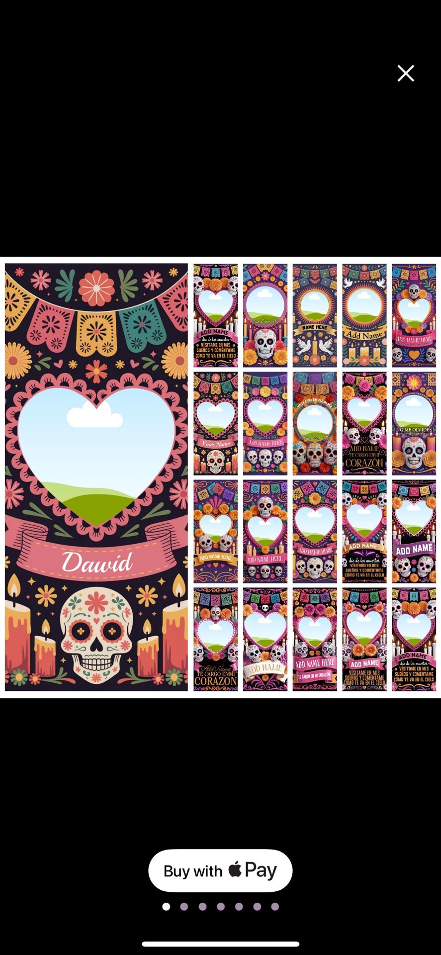 Day of the dead Candles Dia De Los Muertos Veladoras