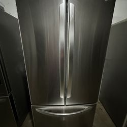 LG 3 Door Stainless Steel Refrigerator 30 Inch Wide 