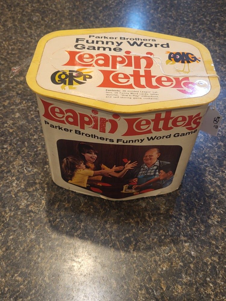 Parker Brothers Leapin' Letters vintage game KS leaping letters