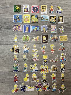 New The Simpsons Stickers 55 Pcs (Price For All)