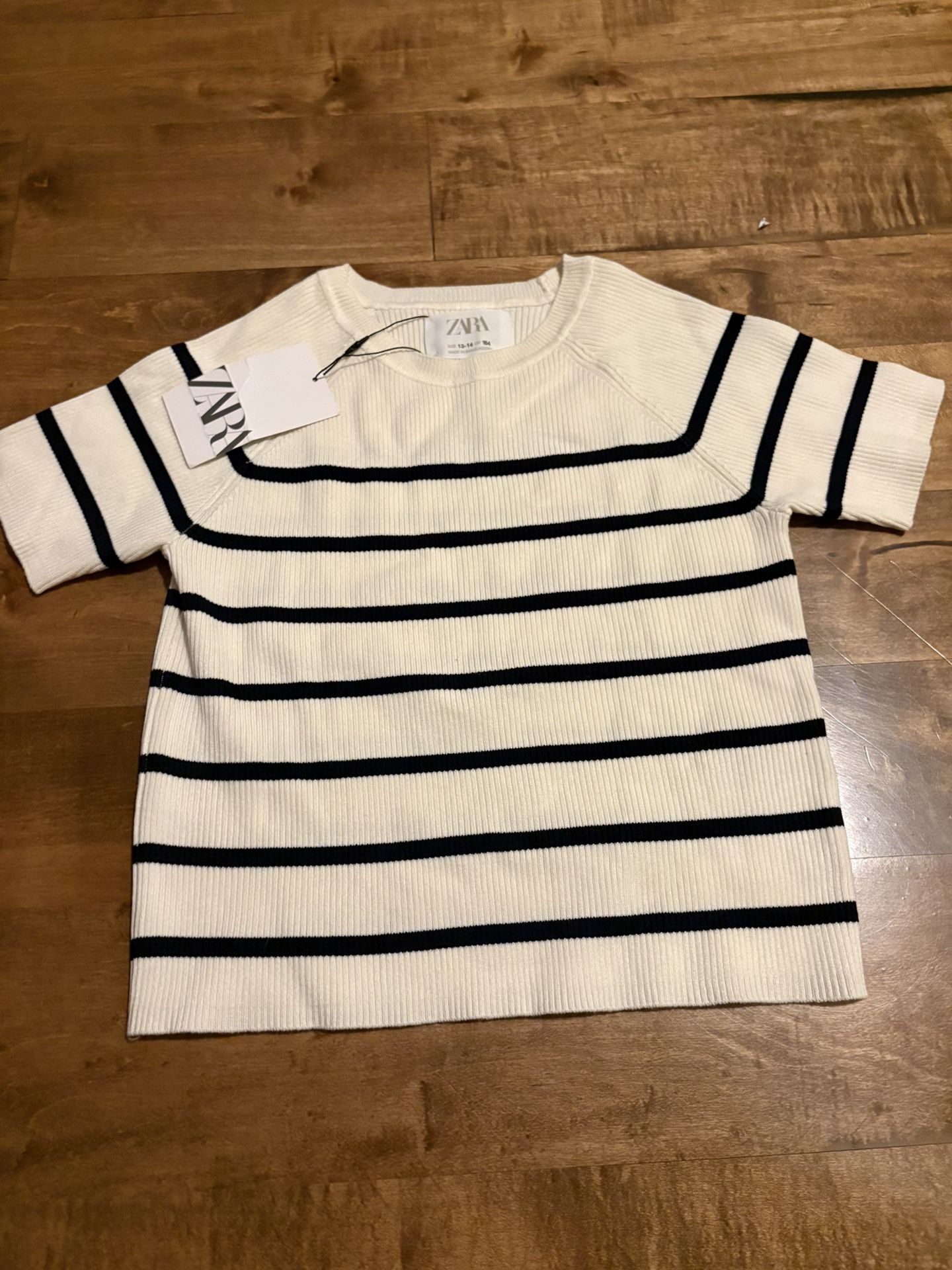 Zara girls striped shirt