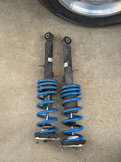 G37 Front struts with lowered springs