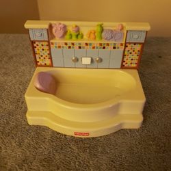 Fisher Price Doll House Bath Tub 