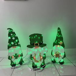 Brand New ganeen 3 piece saint patrick event night decor Leprechaun