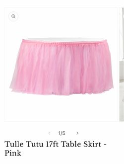 Pink tulle skirt