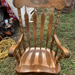 Nicole and stone antique rocking chair