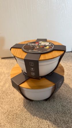 Gourmet Kitchen 2 Stainless Steel Bowls