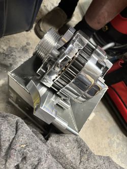 GM Chromed Alternator, AC Compres, PS Pump, Main Pulley, Idler