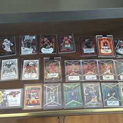 Lot Of Autographed And #’d Football Cards 