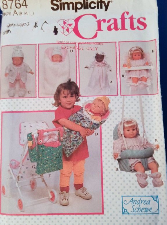 Simplicity Doll Clothes & Accessories Sewing Pattern