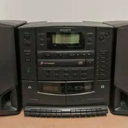 Sony 6CD Changer Book Shelf Stereo System
