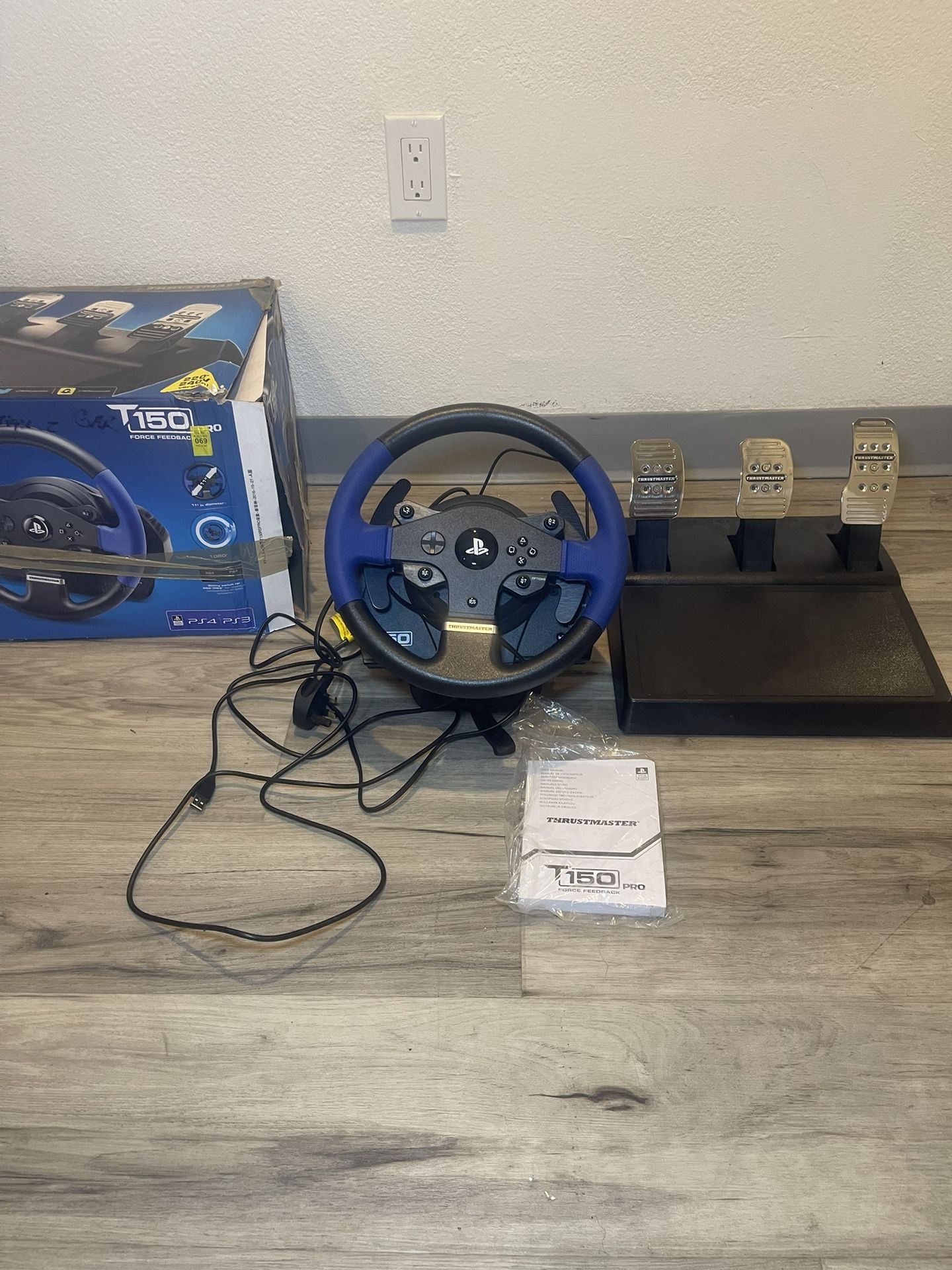 Thrustmaster T150 Pro Racing Wheel and Pedal Set PlayStation 5/4/3 UK euro plug 🔌
