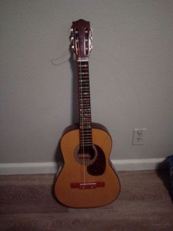 Classical Acoustic Guitar with Fret Stickers