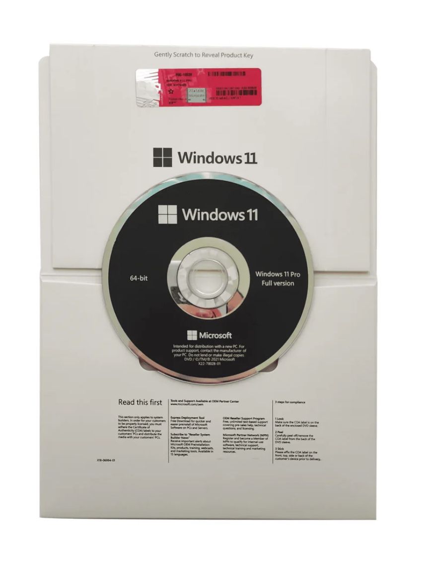Microsoft Win 11 Pro 64-bit DVD Key full version (BRAND NEW)