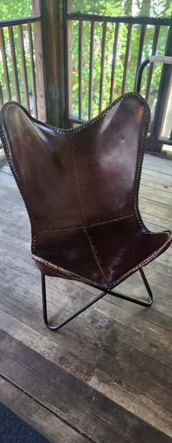 REAL LEATHER CHAIR