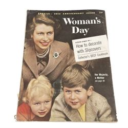 Womans Day October 1957 20th Anniversary Queen Elizabeth II Magazine Issue
