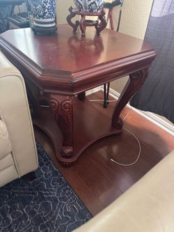Antique Wood Side Table