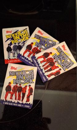 Vintage 1989 Topps New Kids on the Block Series1 wax packs