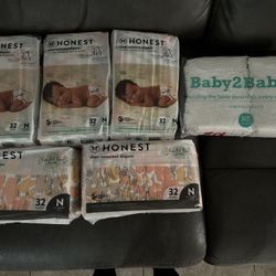 Honest Diapers & B2B Newborn- 210 Count 