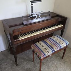 Vintage Acrosonic Piano with Bench